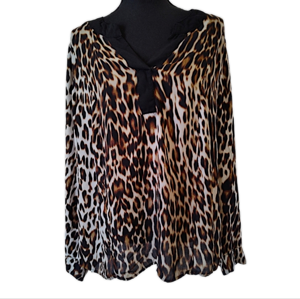 Worthington Leopard Print Blouse🔸5 for $20 tops bundle item🔸